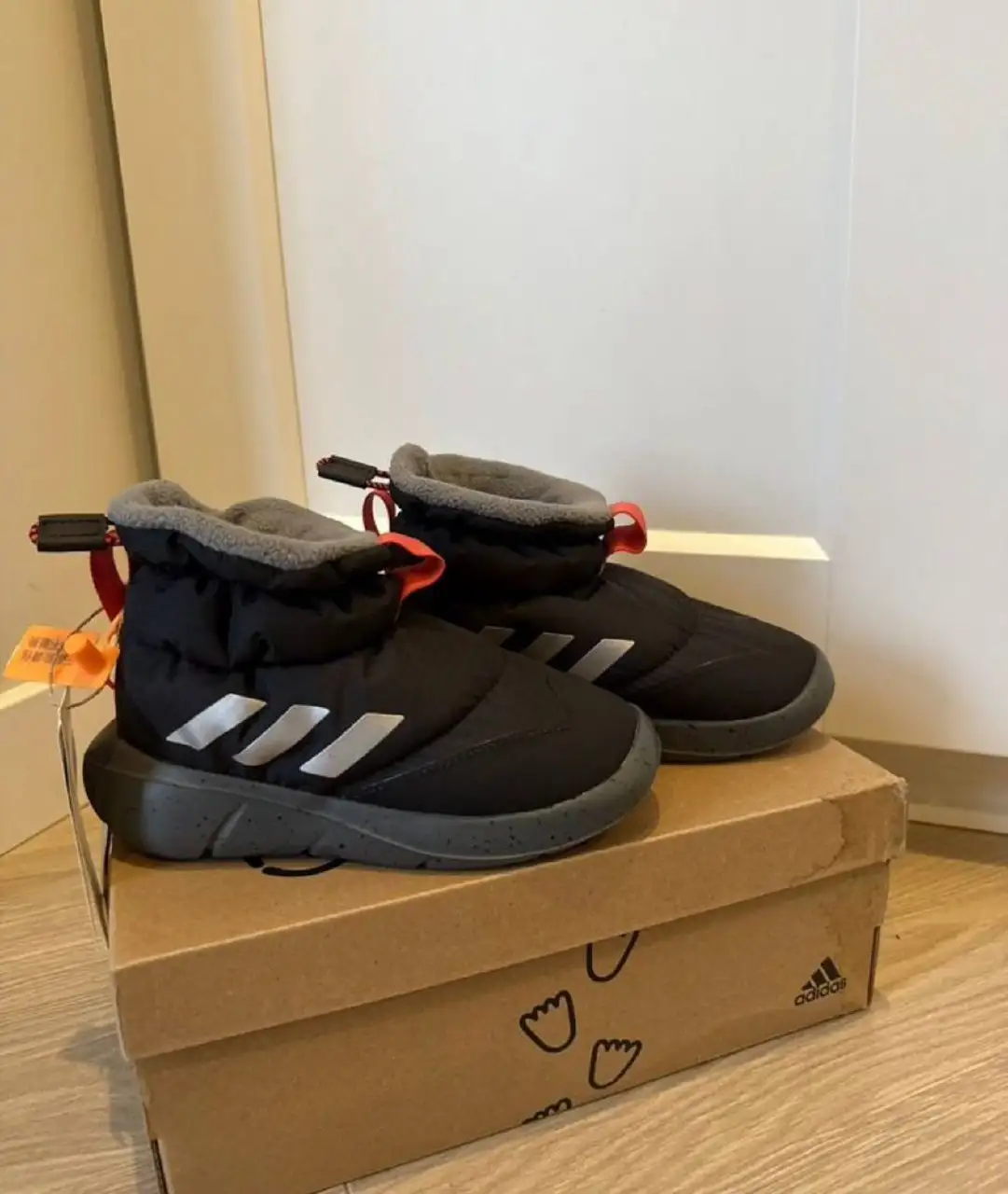 Ботинки Adidas Monofit Boot I Black Bright Red - Обувь (Одежда) в Мытищи