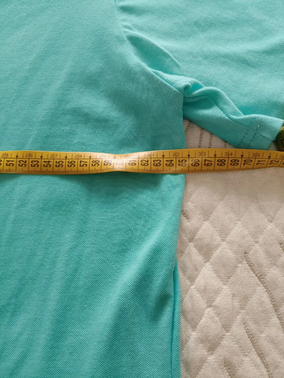 Мужское поло с коротким рукавом бирюзового цвета - Мужская одежда (Одежда) в Мытищи