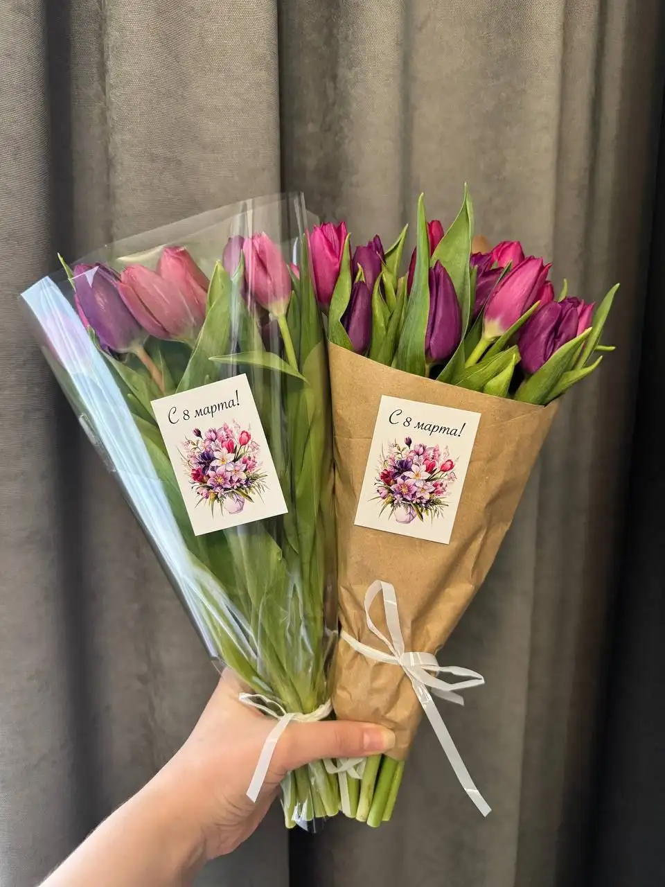 Букет тюльпанов 15 штук - Цветы (Барахолка) в Мытищи