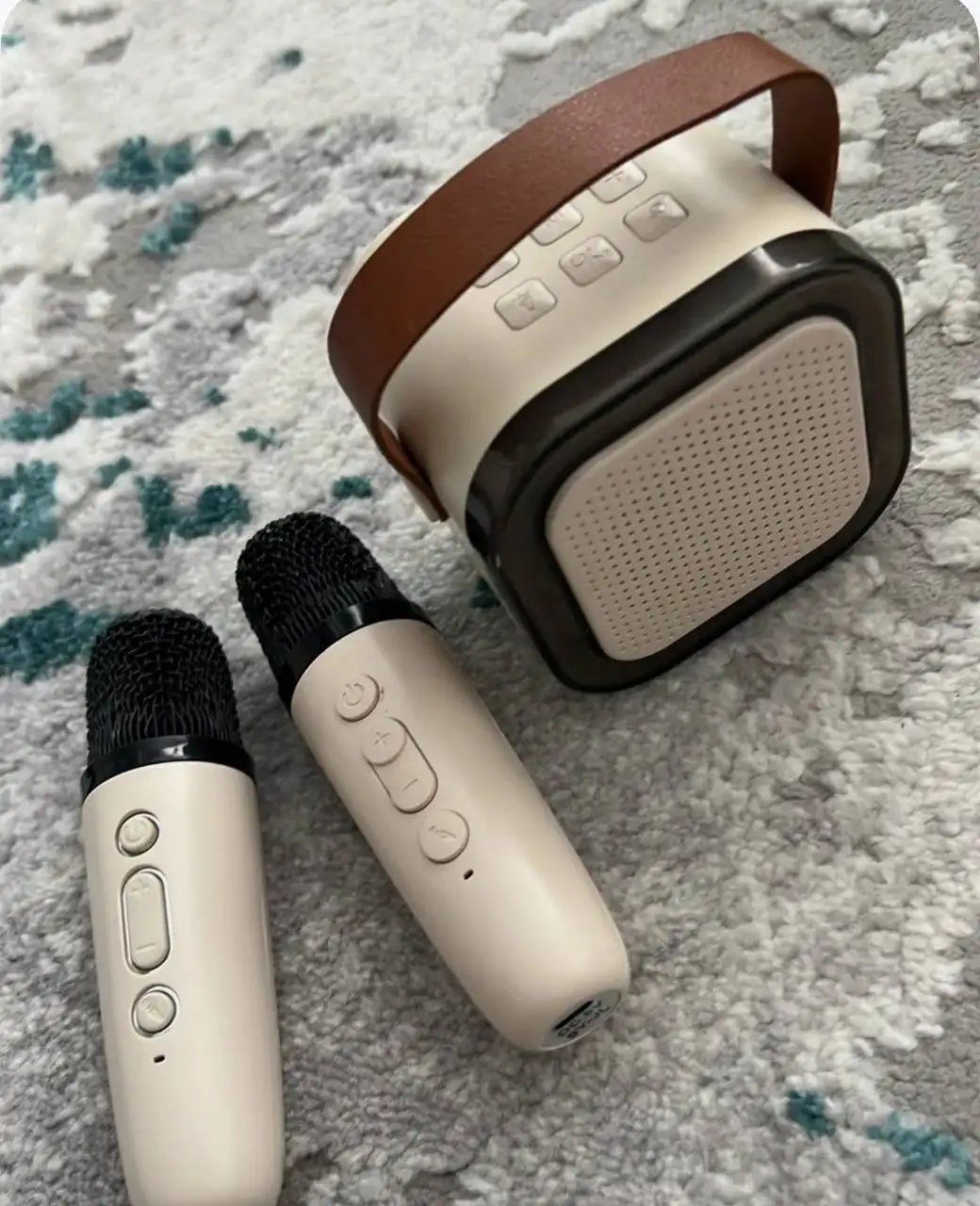 Колонка с двумя микрофонами для караоке - Аудиотехника (Электроника) в Мытищи