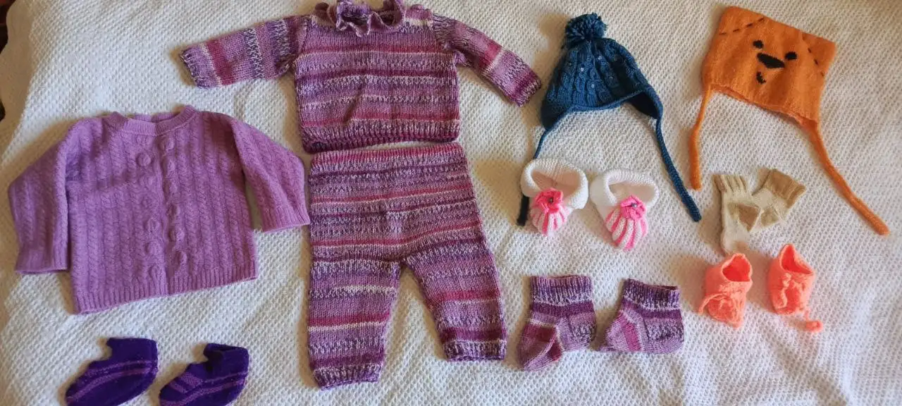 Пакет детской одежды ручной вязки на рост 68-80 см - Детская одежда (Одежда) в Мытищи