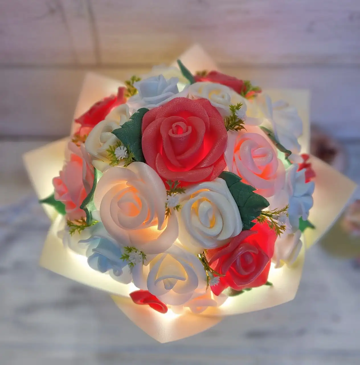 Светильник-букет ручной работы из фоамирана - Декор (Барахолка) в Мытищи