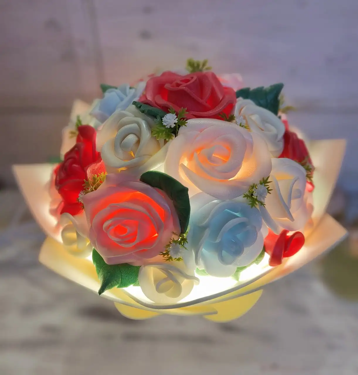 Светильник-букет ручной работы из фоамирана - Декор (Барахолка) в Мытищи