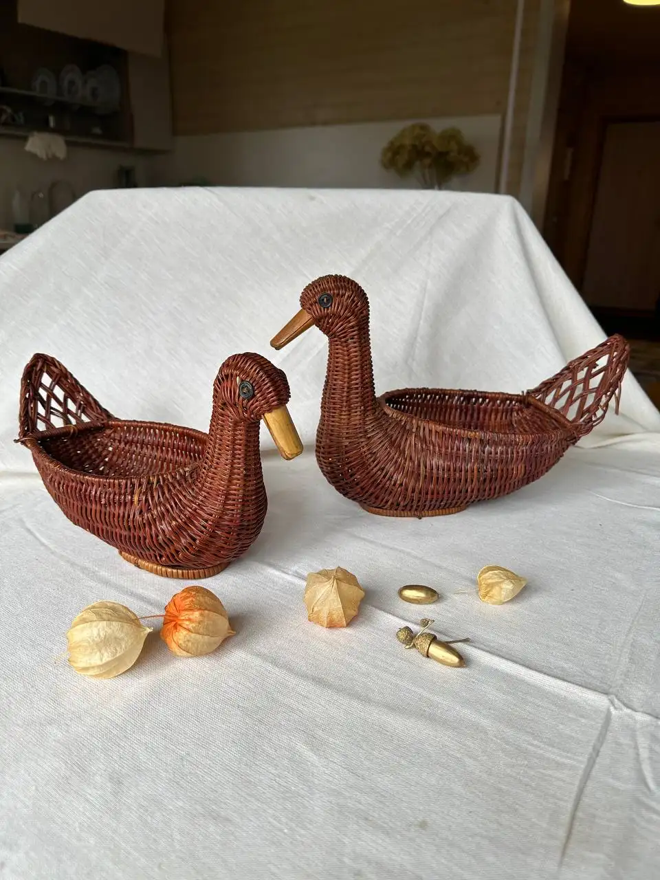 Винтажные хлебные корзины в виде уточек для пасхального декора - Пасхальный декор (Хобби и отдых) в Мытищи