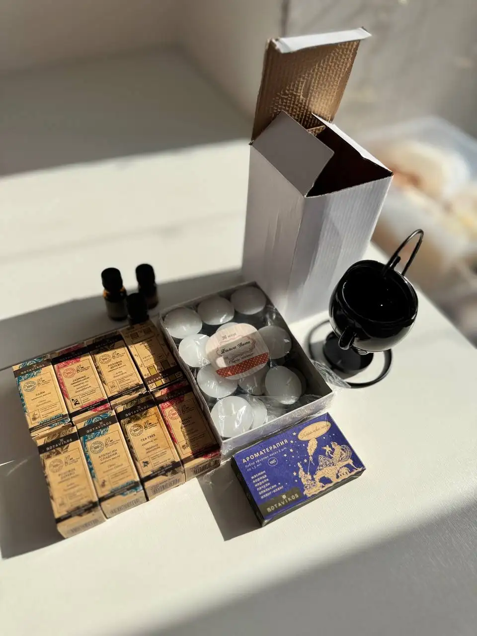 Арома-набор с маслами, лампой и свечами - Барахолка в Мытищи