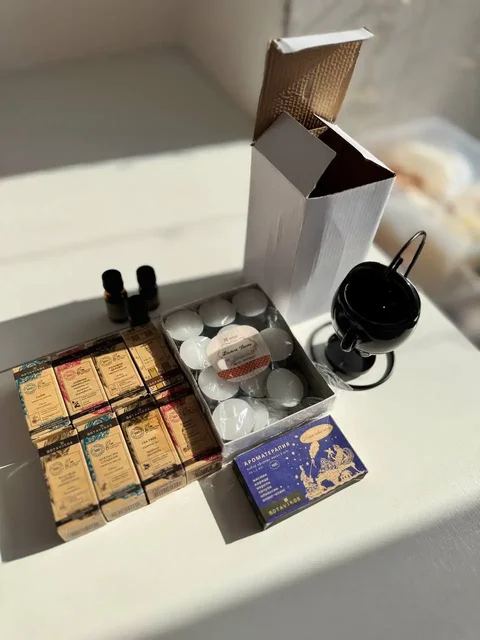 Арома-набор с маслами, лампой и свечами - Бижутерия в Мытищи