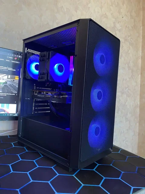 Игровой компьютер Ryzen 5 5500 RX 6600 32 ГБ - Электроника в Мытищи