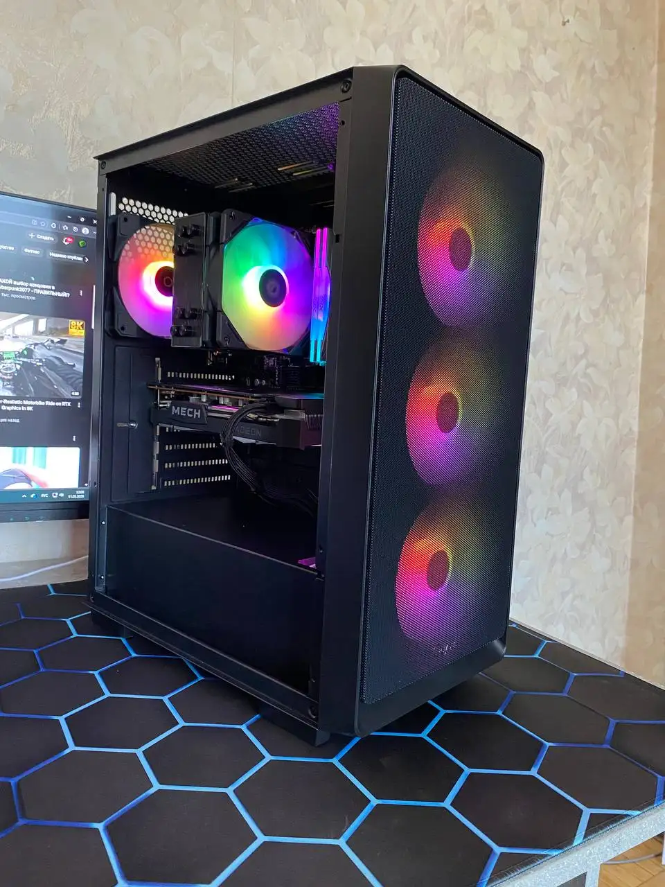 Игровой компьютер Ryzen 5 5500 RX 6600 32 ГБ - Компьютеры (Электроника) в Мытищи