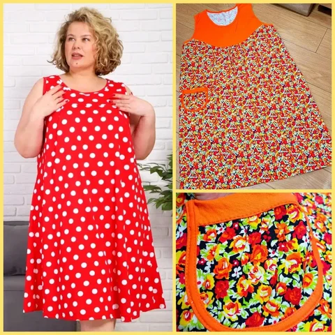 Платье-халат трикотажное хлопковое - Ветровки в Мытищи