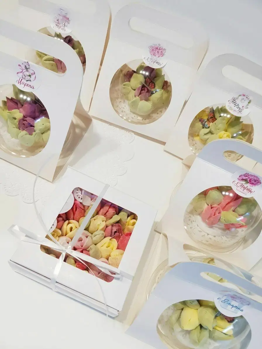 Цветы из зефира ручной работы - оригинальный подарок - Хендмейд (Барахолка) в Мытищи