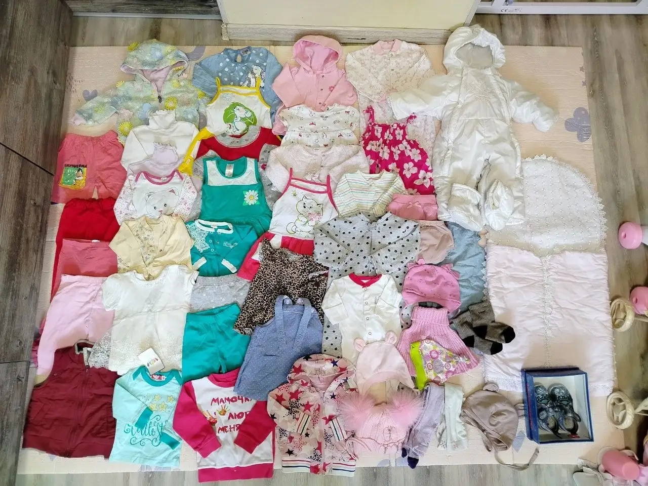 Пакет вещей для новорожденной девочки размер 56-86 - Одежда для новорожденных (Товары для детей) в Москва