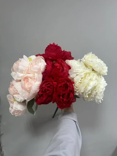 Букеты искусственных роз или пионов - Посуда в Мытищи