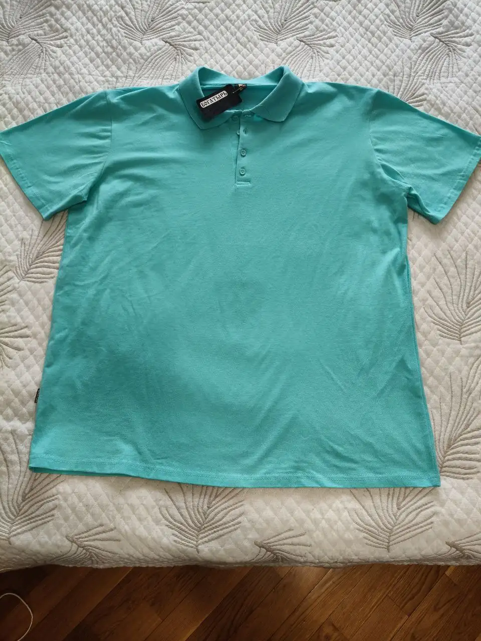 Мужское поло бирюзовое новое - Мужская одежда (Одежда) в Мытищи