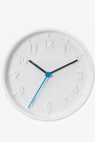 Настенные часы от ИКЕА белые кварцевые диаметром 20 см - Стройматериалы в Мытищи