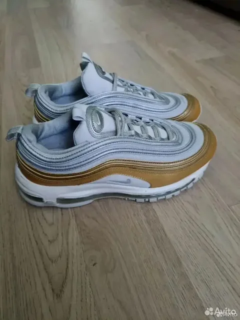 Кроссовки Nike Air Max 97 SE Vast Grey Metallic Gold - Штаны в Мытищи