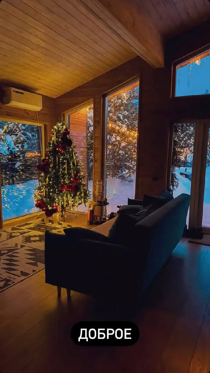 Домик с панорамными окнами и проектором в Уфе