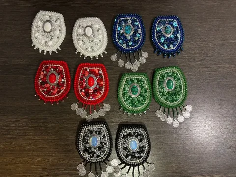 Брошки в национальном стиле с натуральными камнями - частное объявление в Уфа