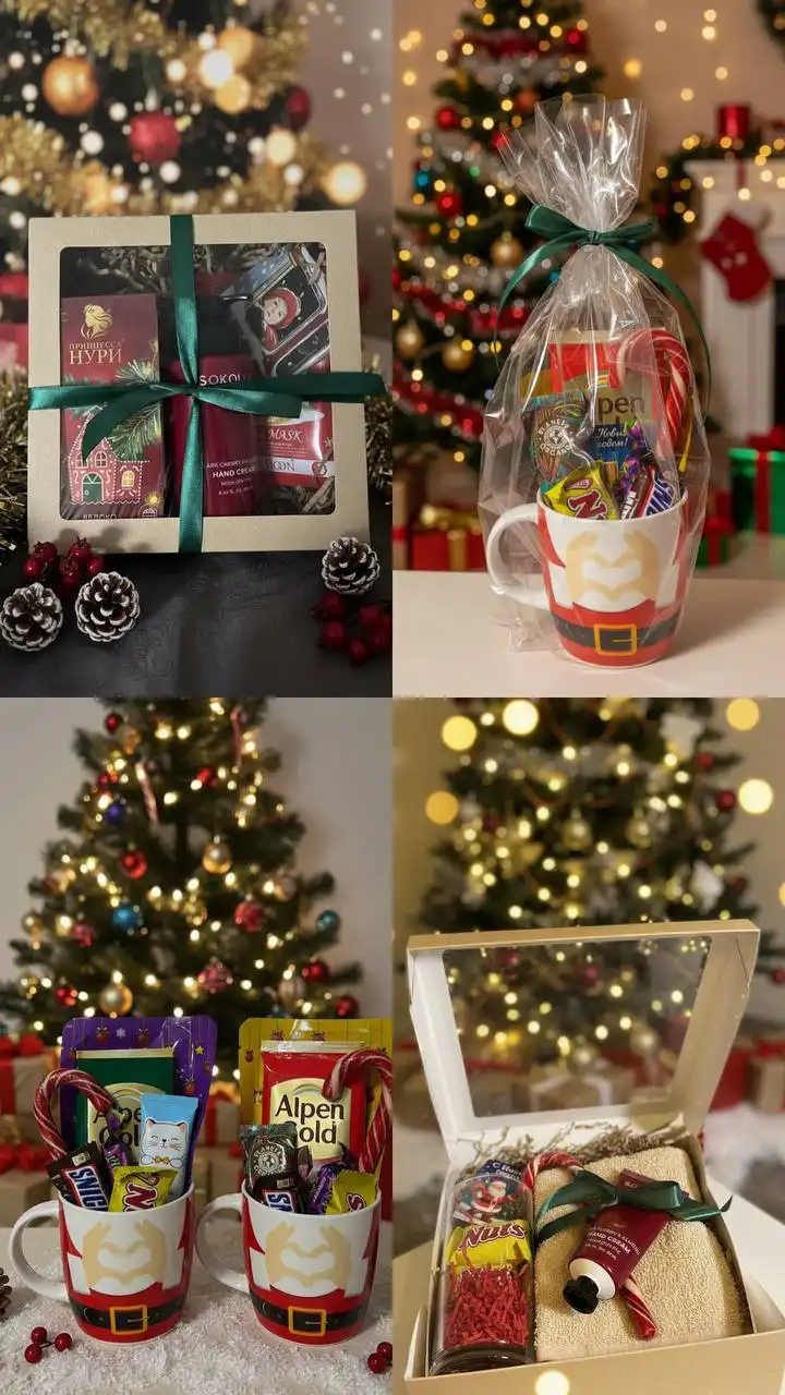 Новогодние подарки в боксах