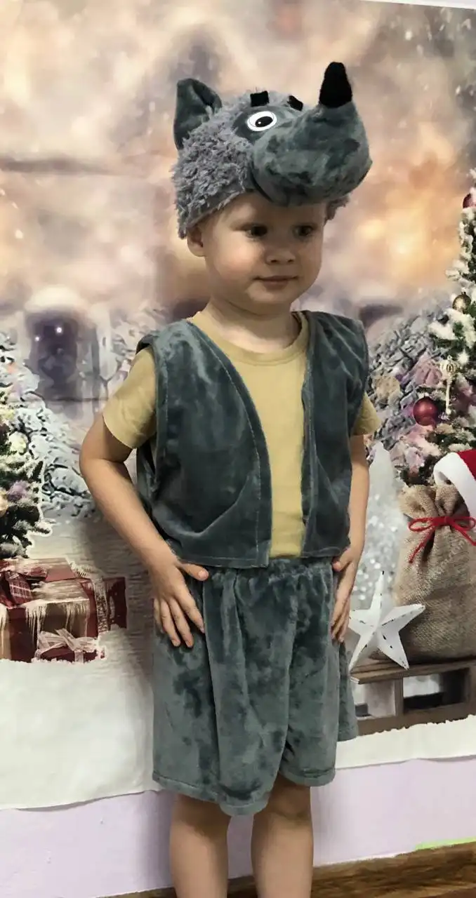 Новогодний костюм волка для детей 3-5 лет