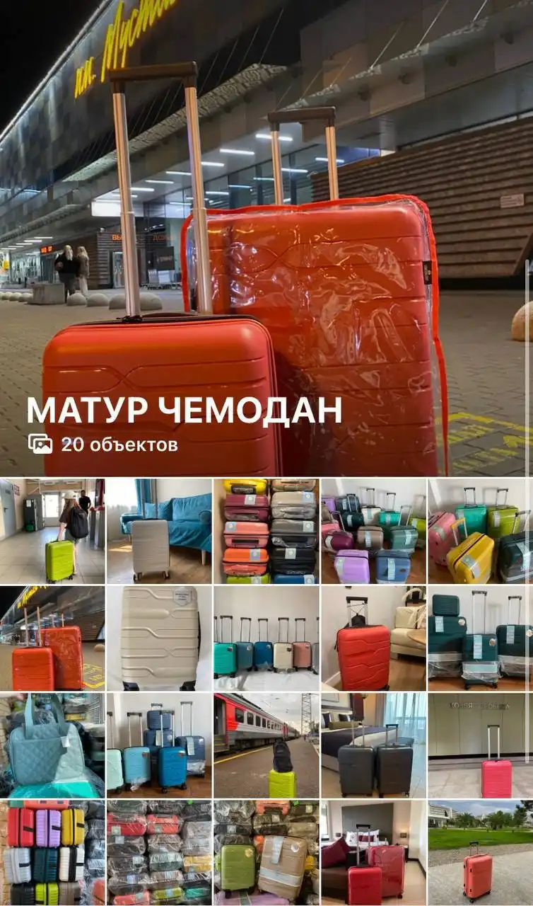 Чемоданы из полипропилена разных размеров