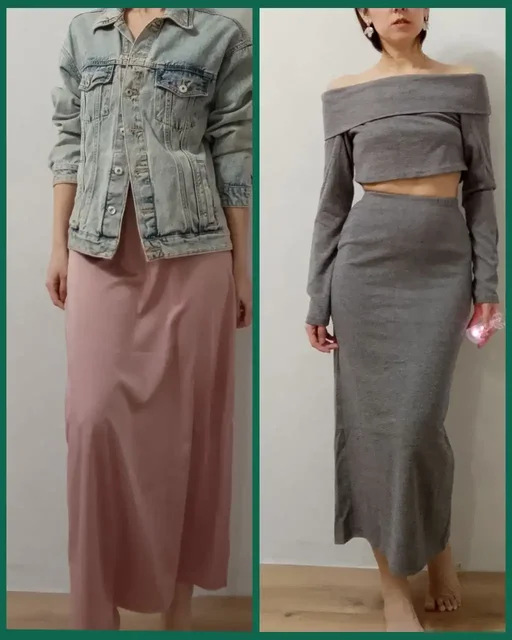 Атласная юбка и трикотажный костюм размер 44 - Одежда в Уфа