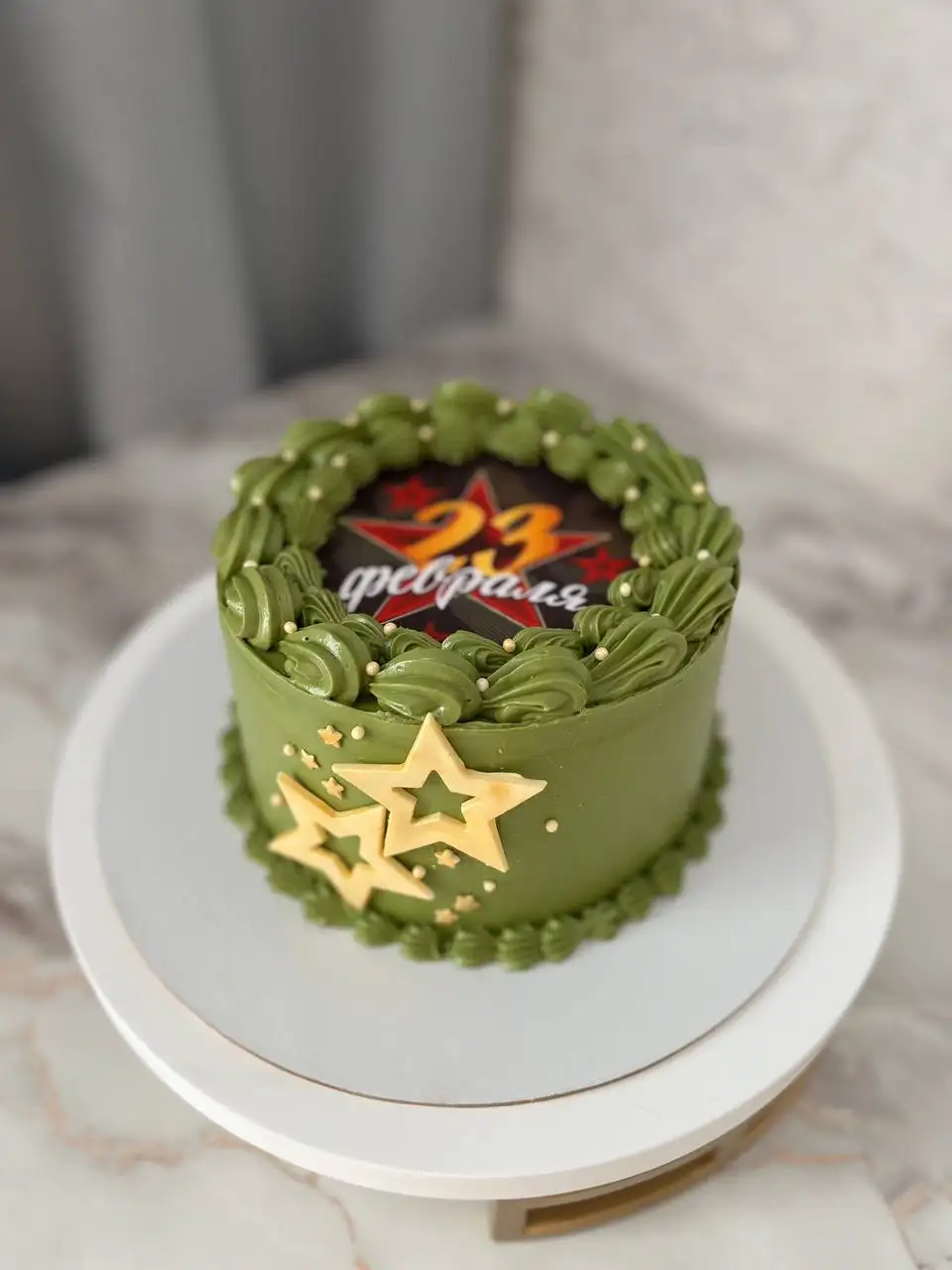 Торты на 23 февраля с дизайном - Кулинарные услуги (Услуги) в Уфа