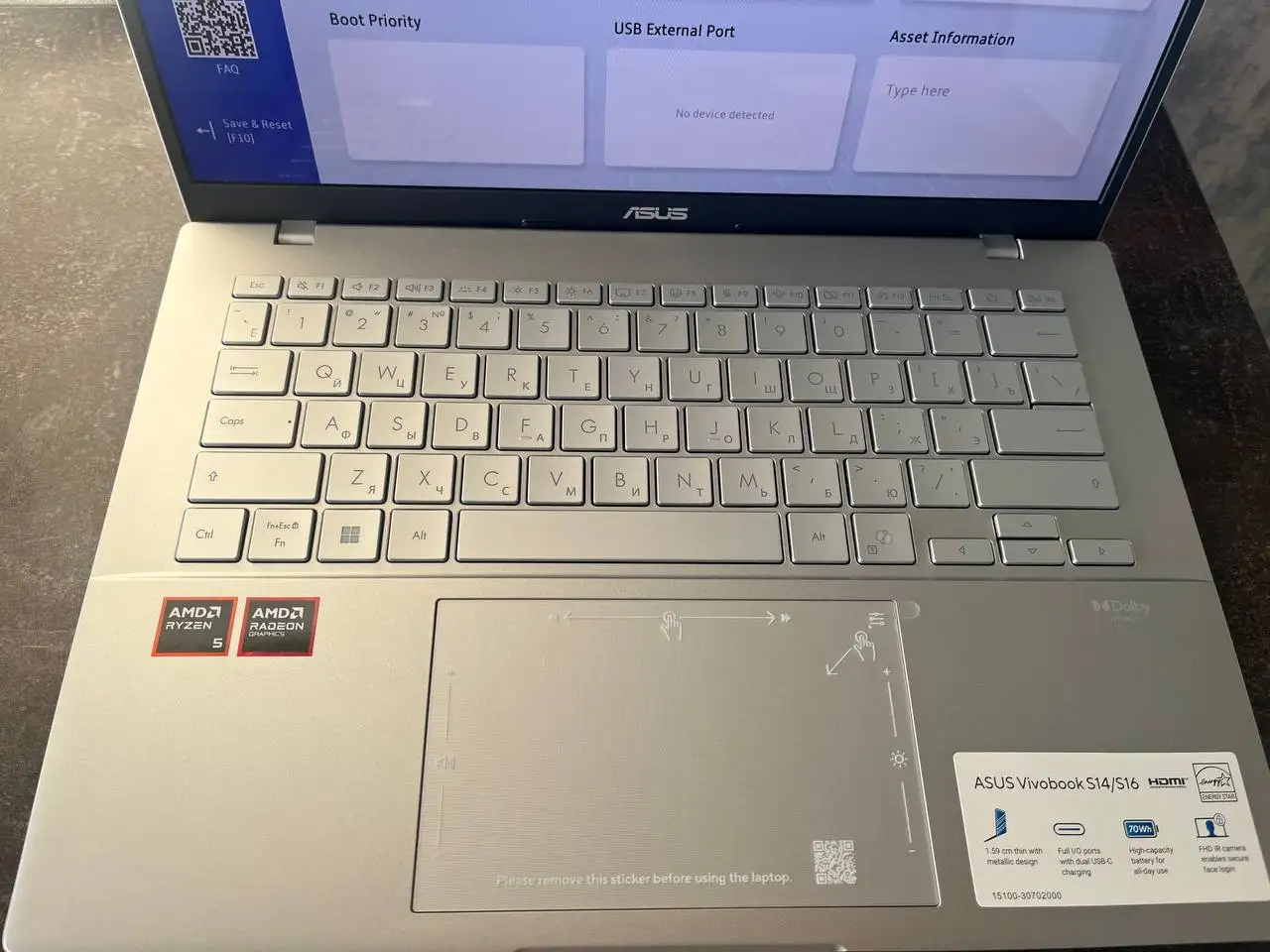 ASUS Vivobook S14 OLED M3407HA - ноутбук с OLED экраном - Ноутбуки (Электроника) в Уфа