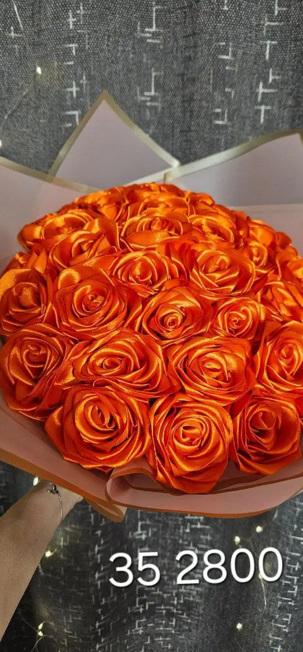 Свободный букет из атласных лент - Рукоделие (Барахолка) в Уфа