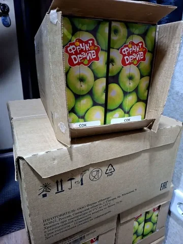 Яблочные соки 12 штук в коробке - Продукты питания в Уфа