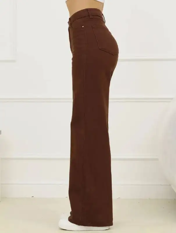 Коричневые джинсы H&M женские, размер 42-44, рост 165 см - Джинсы (Одежда) в Уфа