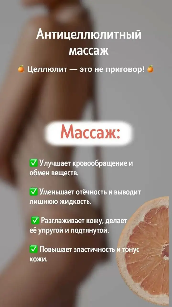 Антицеллюлитный массаж модели - Массаж (Услуги) в Уфа