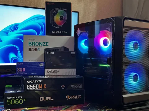 Игровой ПК Ryzen 7 5700x / RTX 5060ti / 16GB DDR4 / SSD 512GB - Микроконтроллеры в Уфа