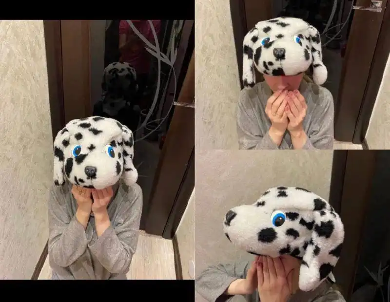 Шапочка для собаки универсального размера