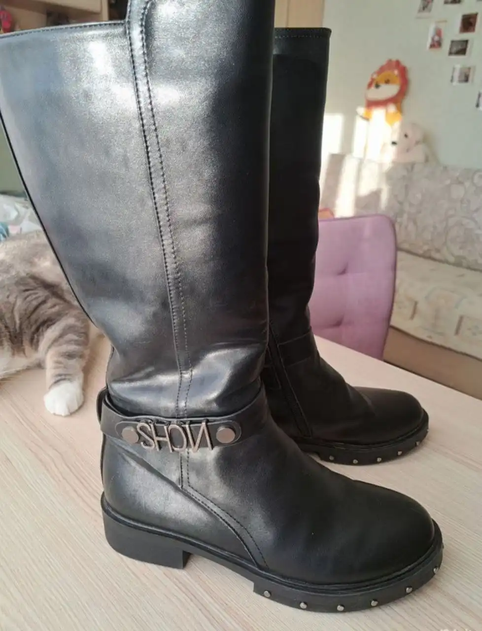 Зимние сапожки с натуральным мехом размер 38