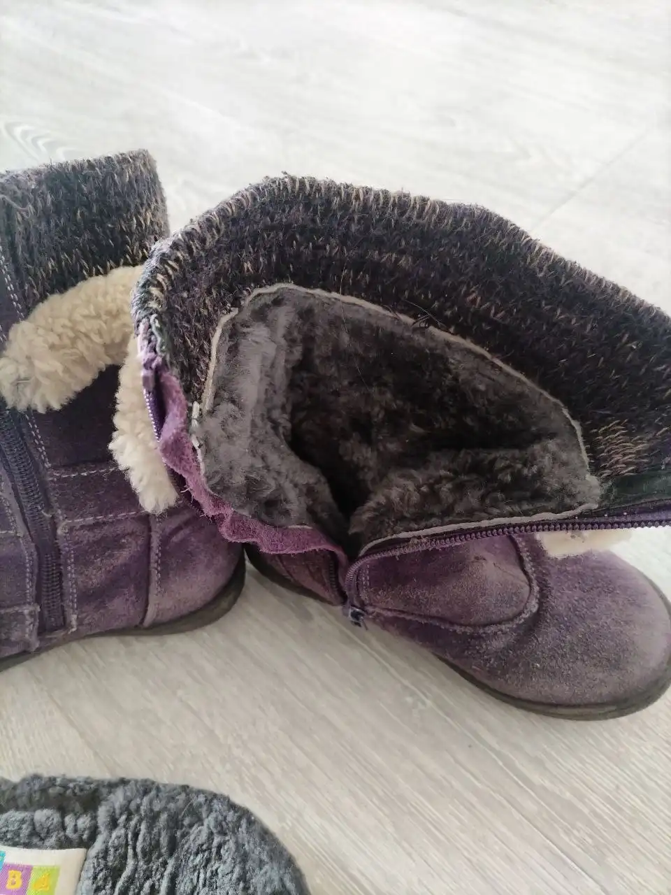 Теплые натуральные мех и замша