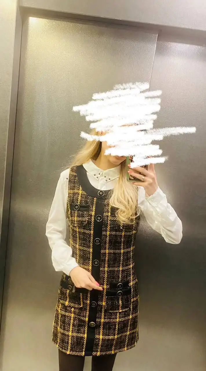 Твидовый сарафан 40-42 размера