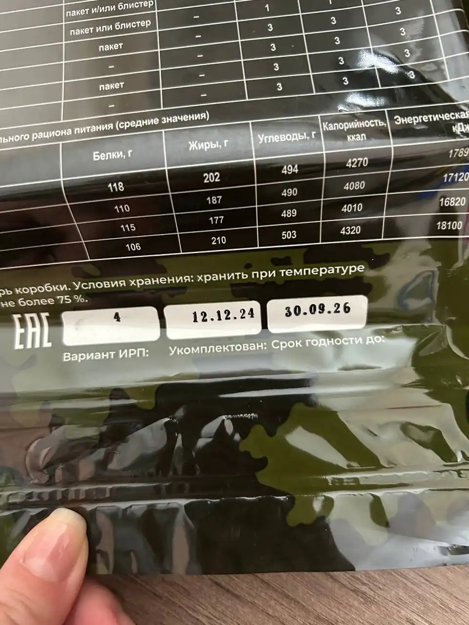 Продам Ирп сухпай сухой паек 26 г - Барахолка в Кемерово