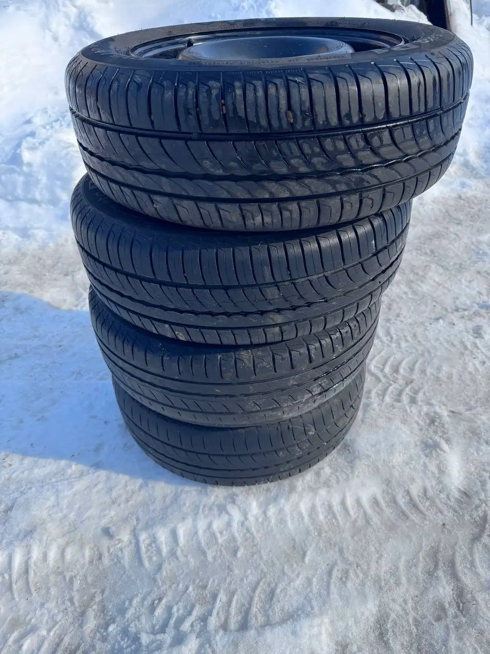 Комплект летних колёс на ВАЗ R14 - Колёса и диски (Запчасти) в Уфа