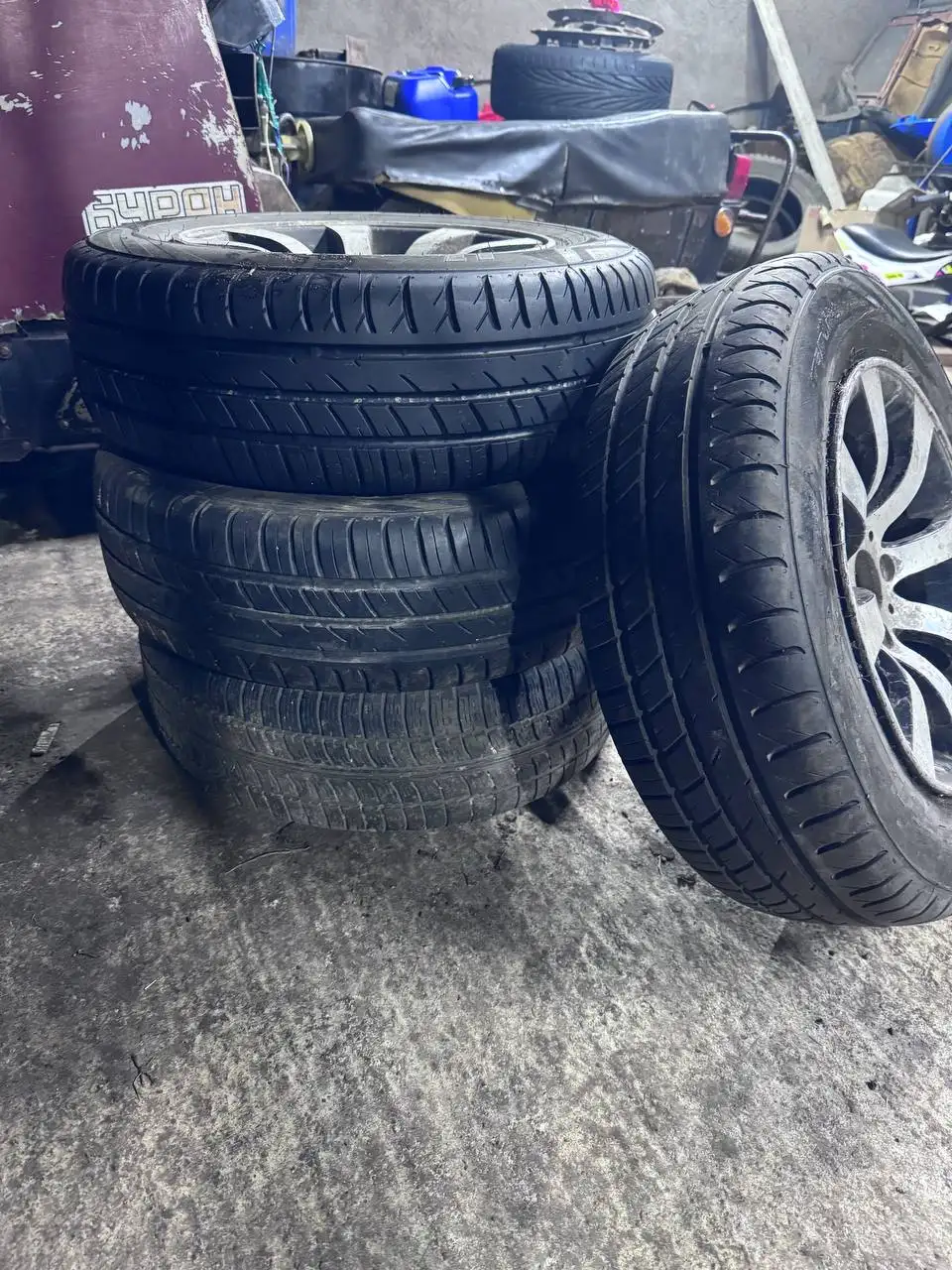 Комплект летних колёс на ВАЗ 175/70R13 - Колёса и диски (Запчасти) в Неизвестно