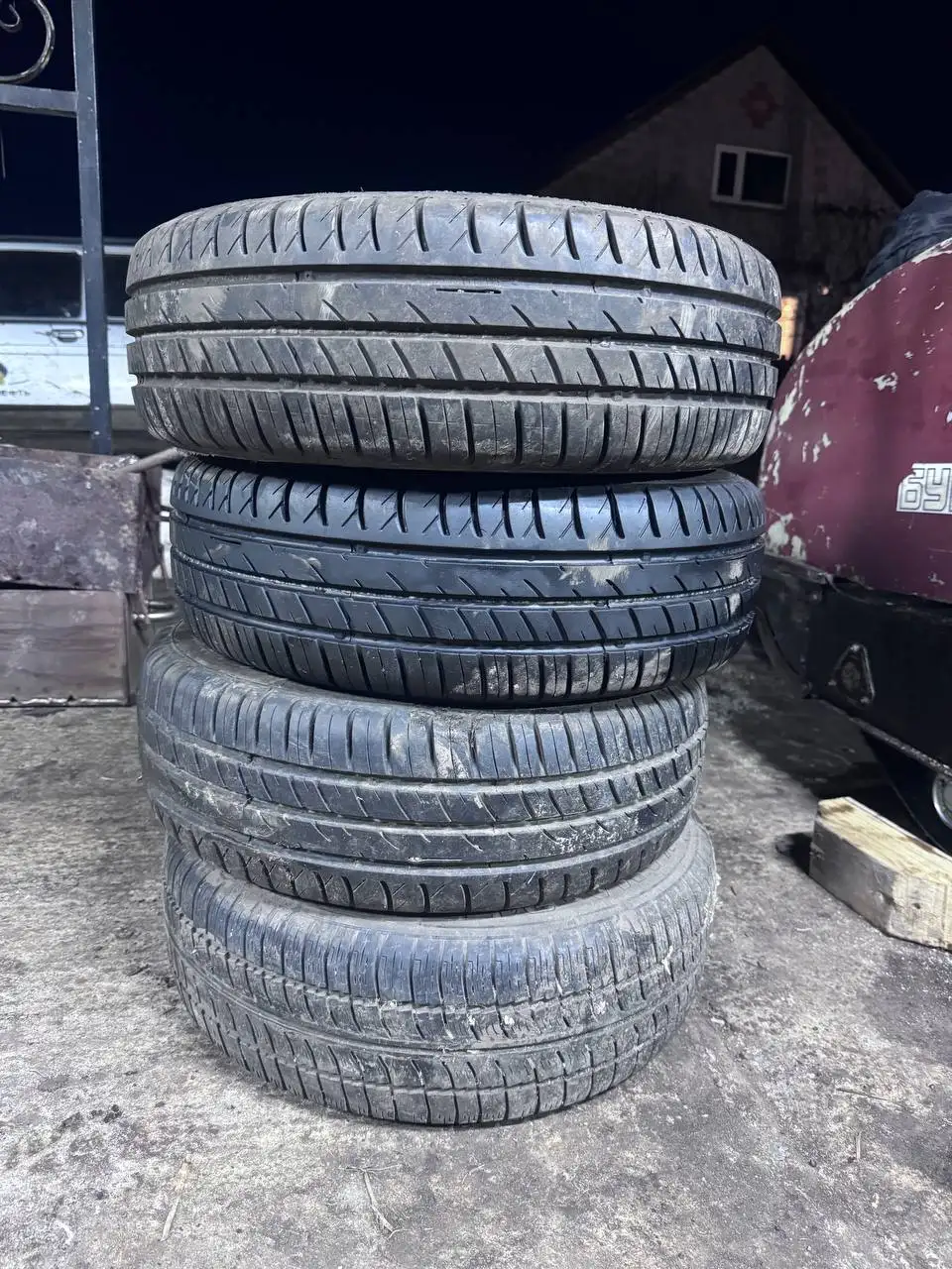 Комплект летних колёс на ВАЗ 175/70R13 - Колёса и диски (Запчасти) в Неизвестно