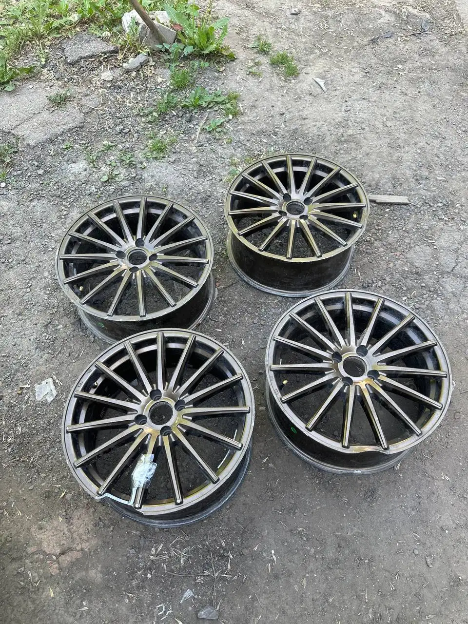 Диски R17 4/100 с резиной - Диски и шины (Авто) в Уфа