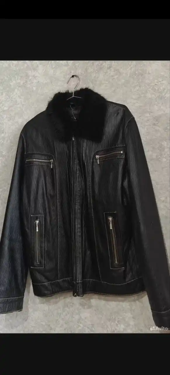 Продам кожаную куртку с мехом - Одежда в Владивосток