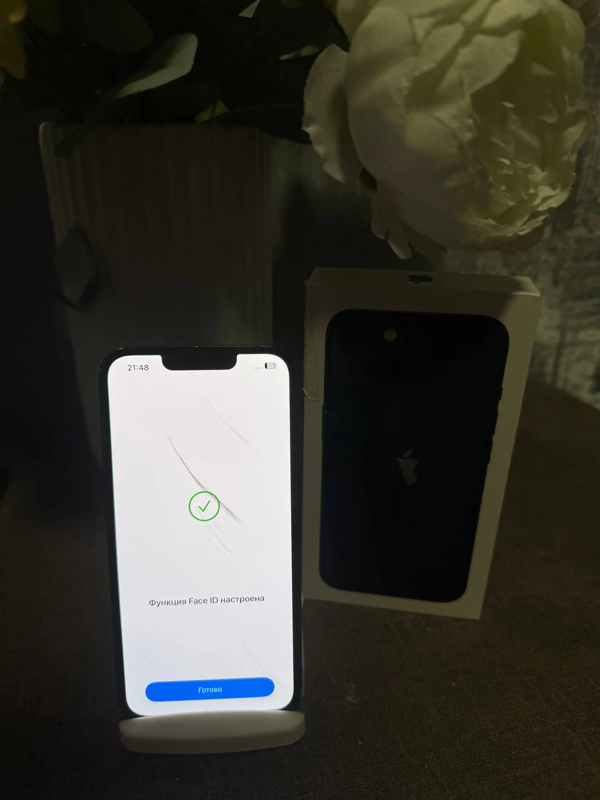 iPhone 13 128gb с аккумулятором 79% и комплектом - Смартфоны (Электроника) в Владивосток