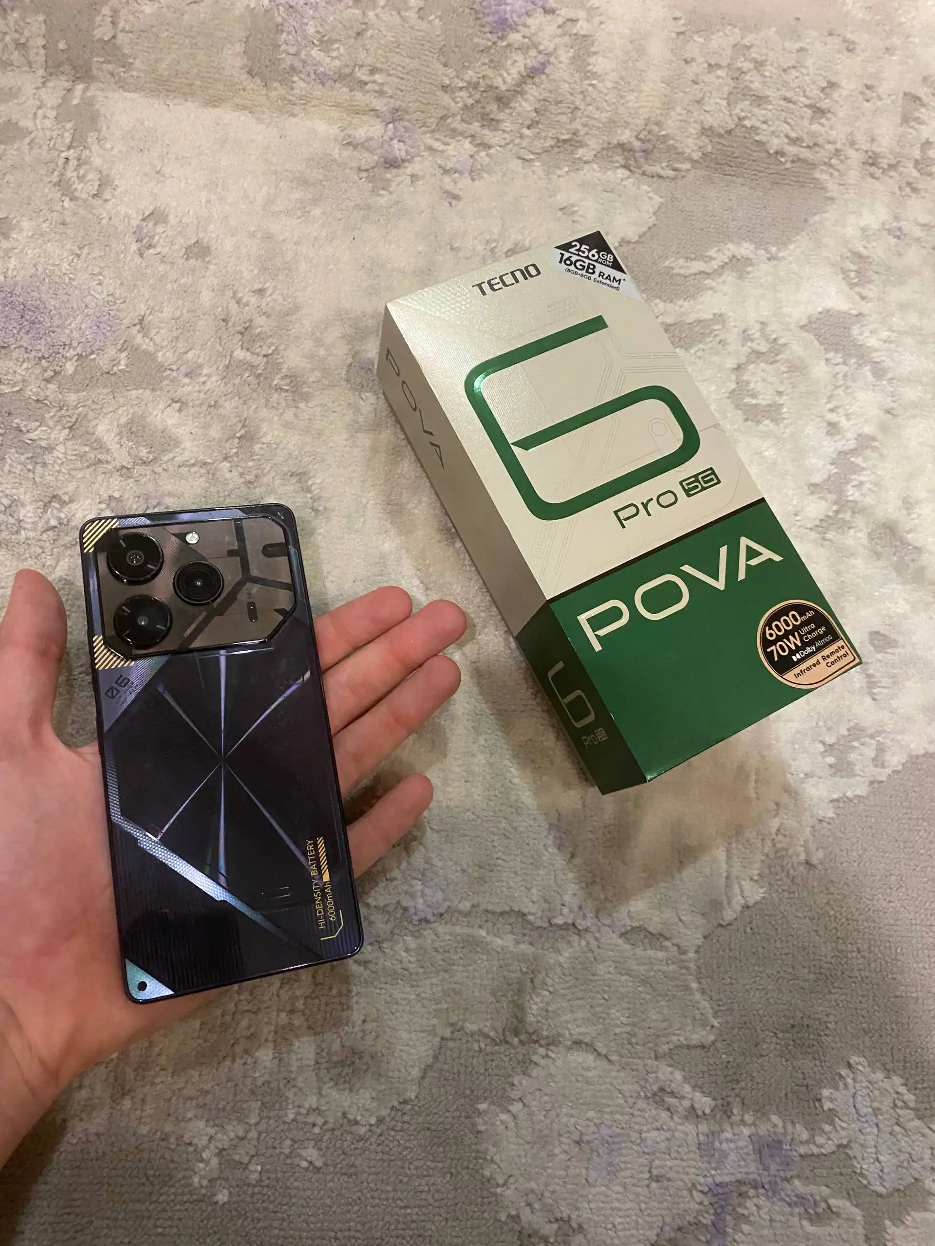 Продам телефон Tecno Pova 6 Pro 5G 256ГБ 12ГБ ОЗУ - Смартфоны и телефоны (Электроника) в Владивосток