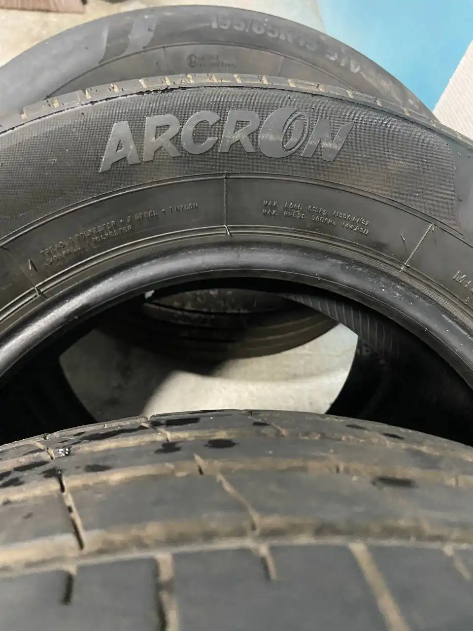 Летние шины Arcron Opteco A1 195/65 R15 2017г 10% износа - Шины и диски (Авто) в Владивосток
