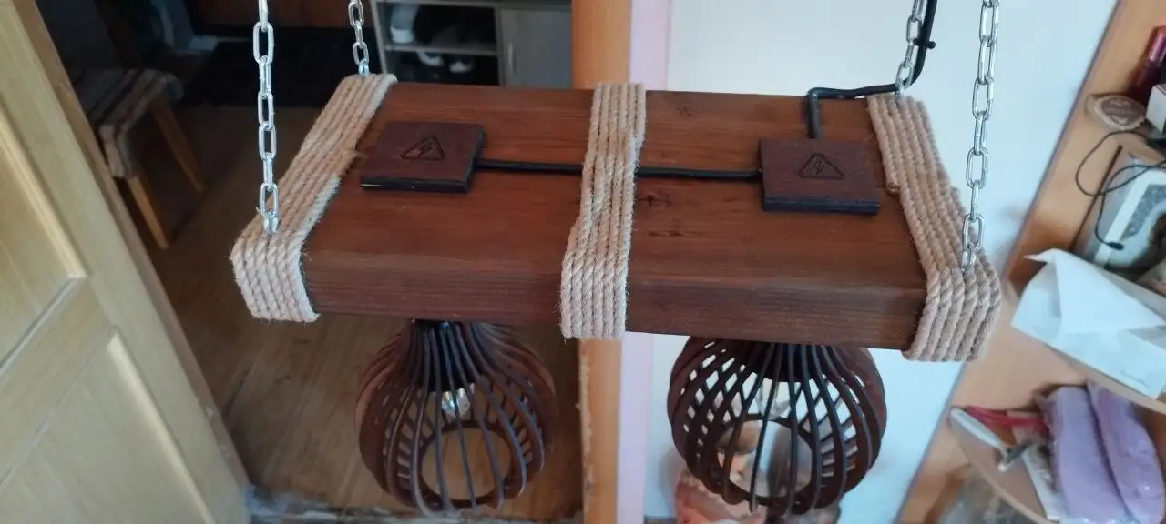 Продам люстру с филаментными лампами Эдисона - Освещение (Барахолка) в Владивосток