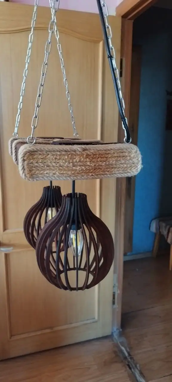 Продам люстру с филаментными лампами Эдисона - Освещение (Барахолка) в Владивосток