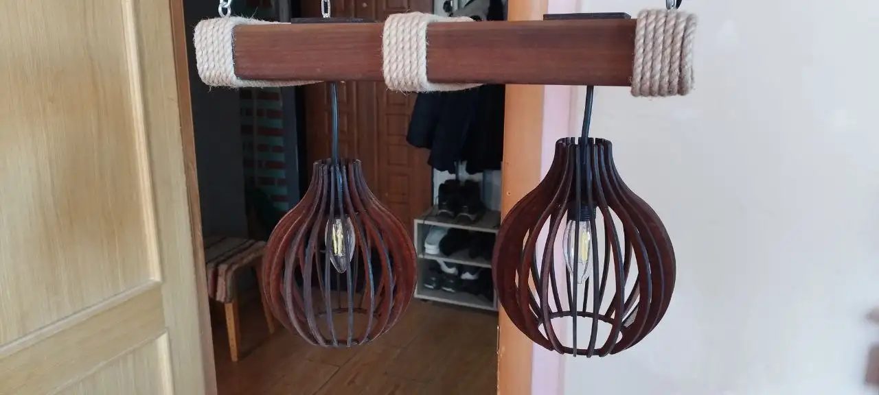 Продам люстру с филаментными лампами Эдисона - Освещение (Барахолка) в Владивосток