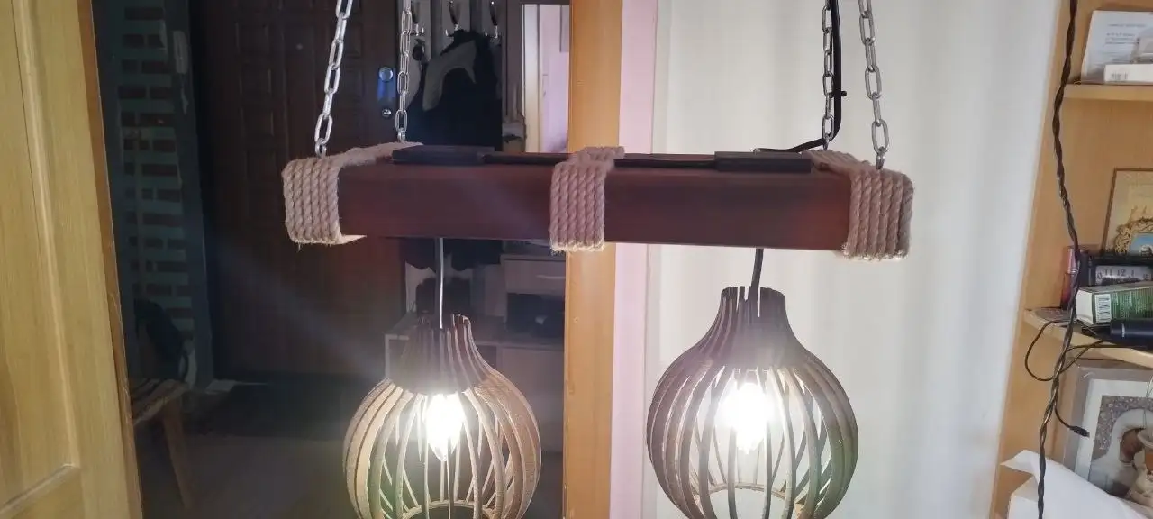 Продам люстру с филаментными лампами Эдисона - Освещение (Барахолка) в Владивосток