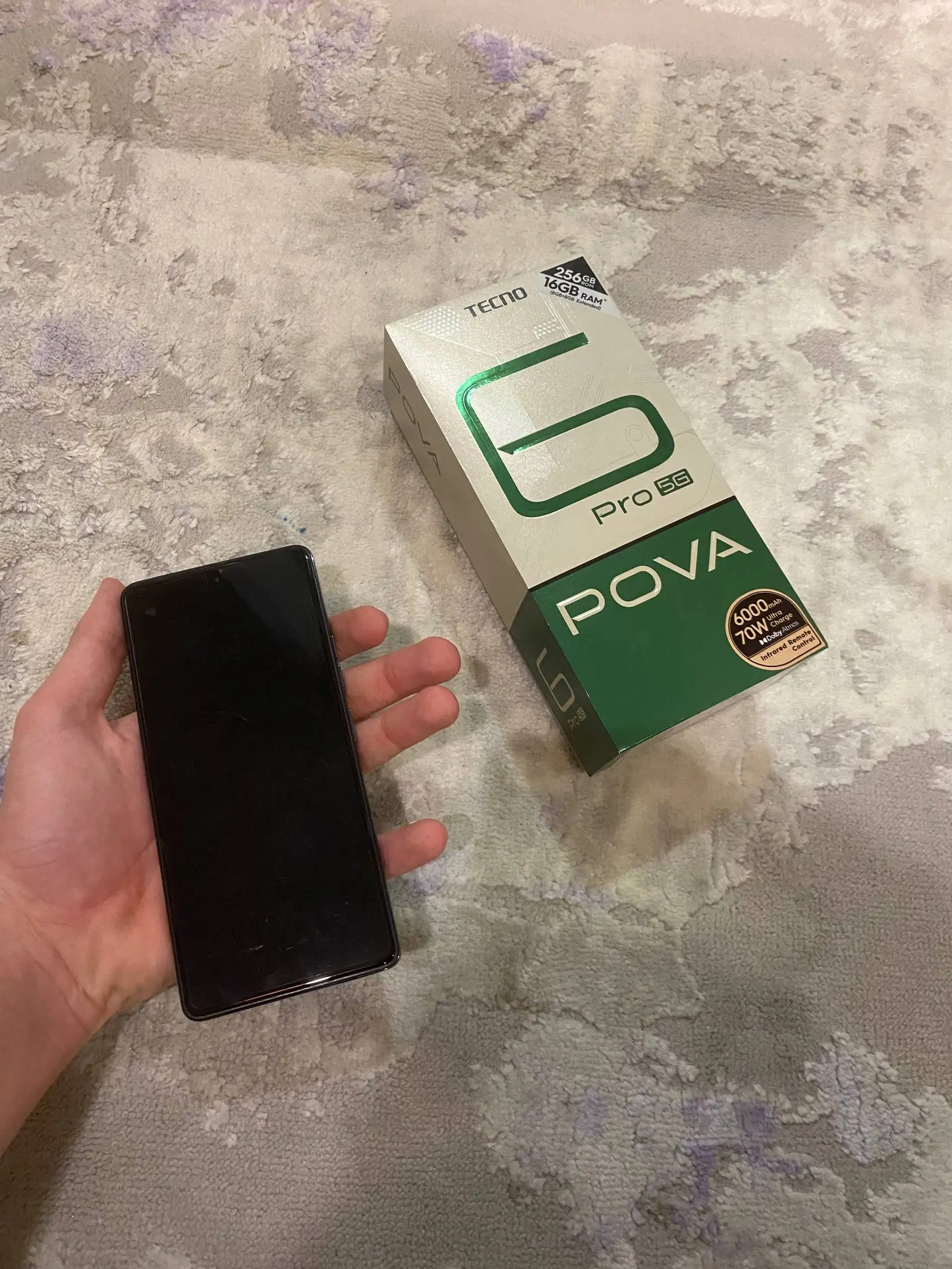 Продам телефон Tecno pova 6 pro 5g 256гб 12 оперативной - Телефоны (Электроника) в Владивосток